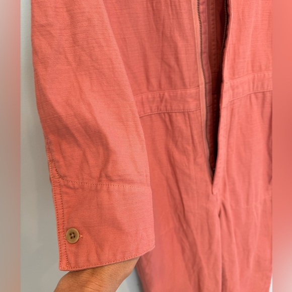 Madewell Zip Pocket Coverall Jumpsuit Rose Dust Size M - Picture 7 of 10